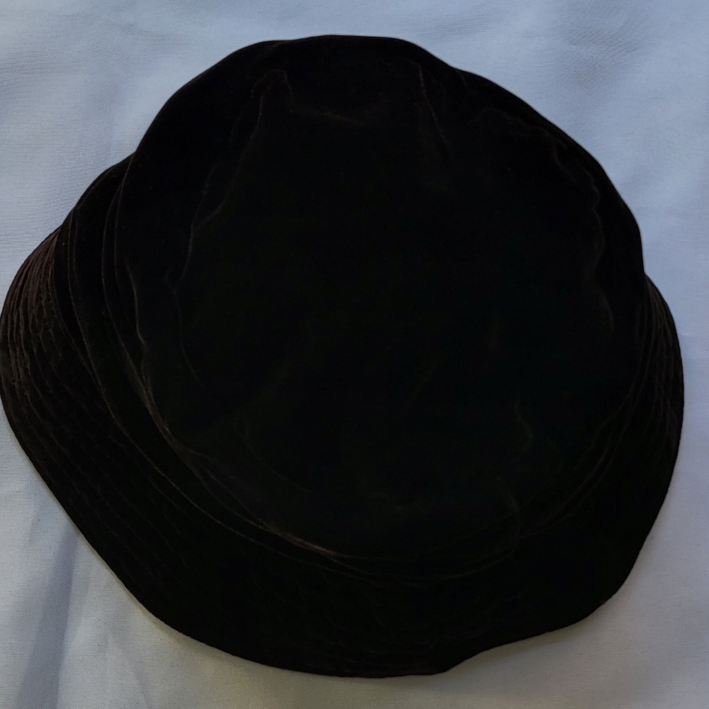 Classic Black Structured Pillbox Hat - image 2